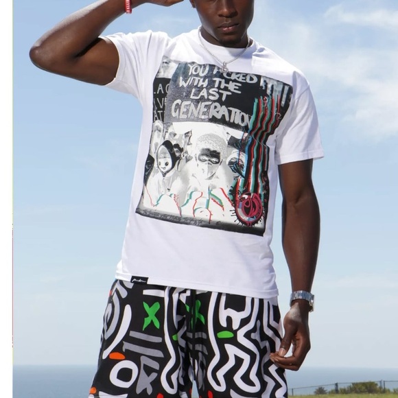 Other - Graphic Mens Shiesty Black T-Shirt with Bold Design